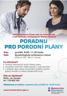 Poradna pro porodní plány Gynekologická ambulance Litovel