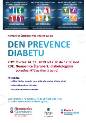 14. 11. 2019 Vás srdečně zveme na Den prevence diabetu